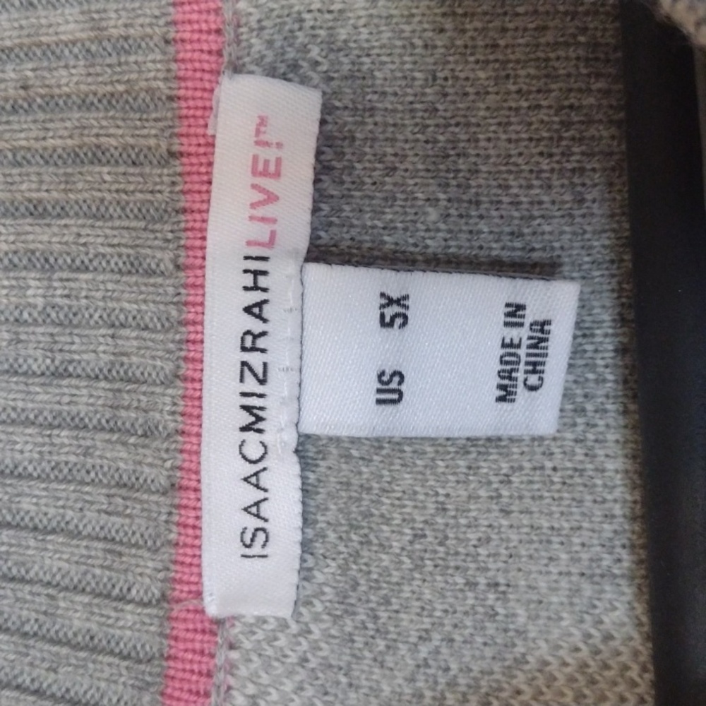 5X Isaac Mizrahi sweater houndstooth - Picture 4 of 7